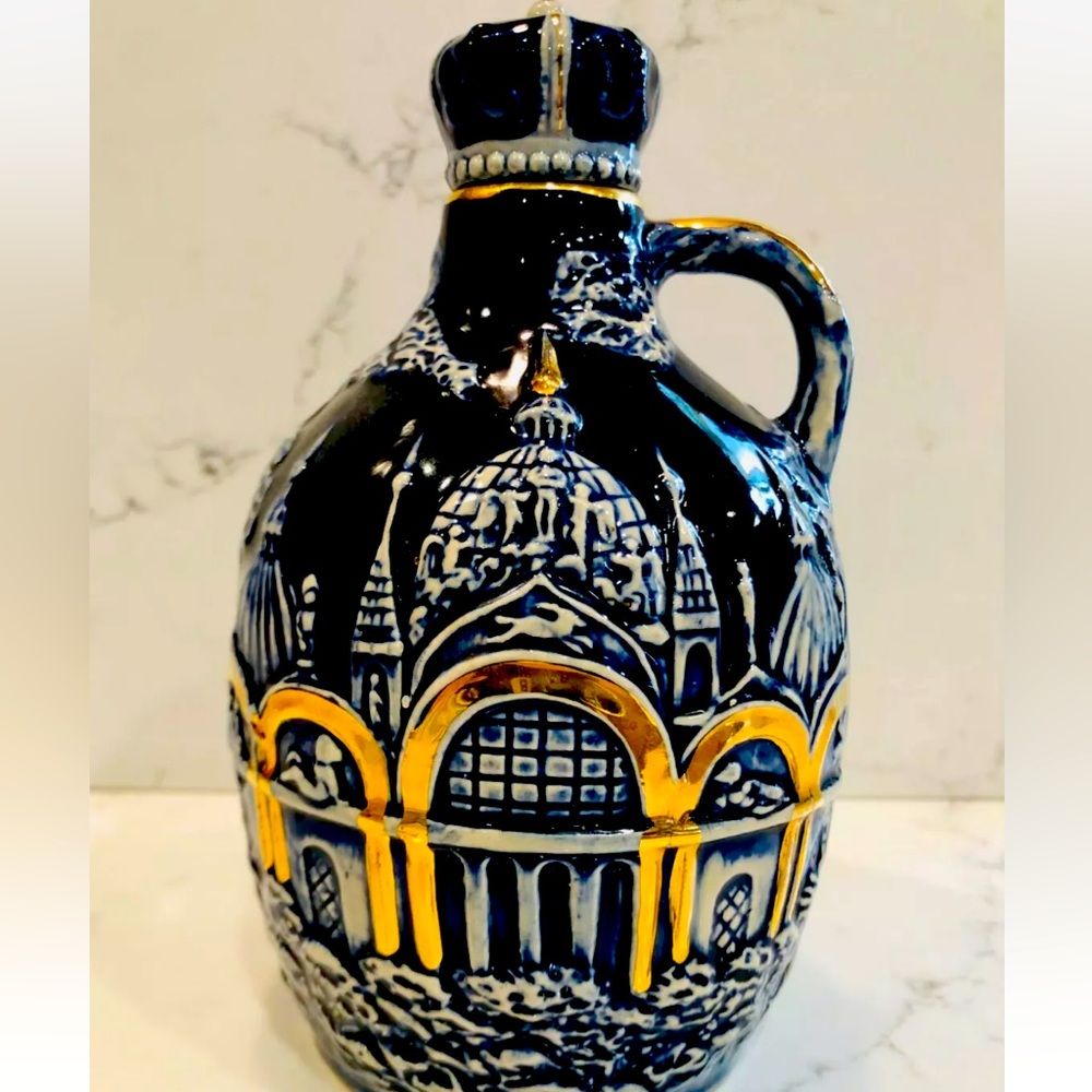 Vintage whiskey music box.
